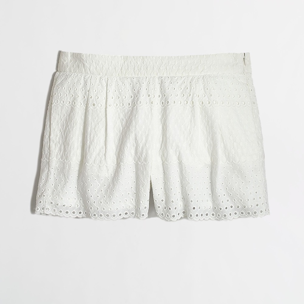 J Crew Factory eyelet shorts